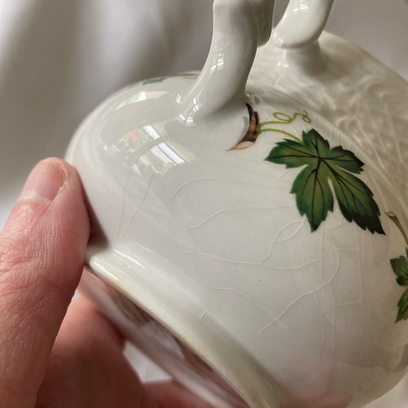 EUC Vintage Marlborough Old English Ironstone Lidded Sugar Bowl Concord RARE - Picture 14 of 16